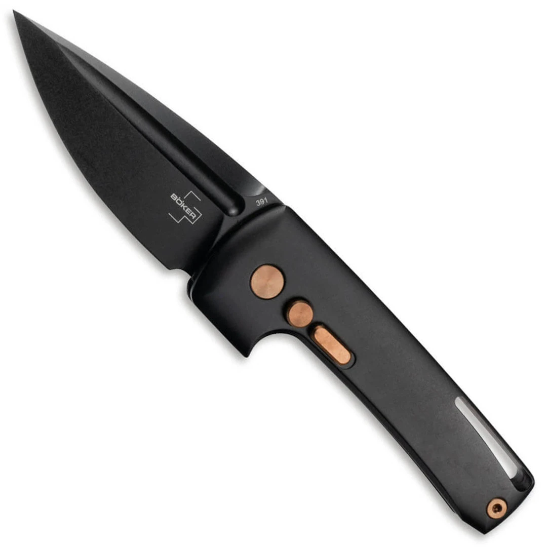 Boker Plus Harlock Auto Knife, Black Blade 1 Boker Plus Harlock Auto Knife, Black Blade