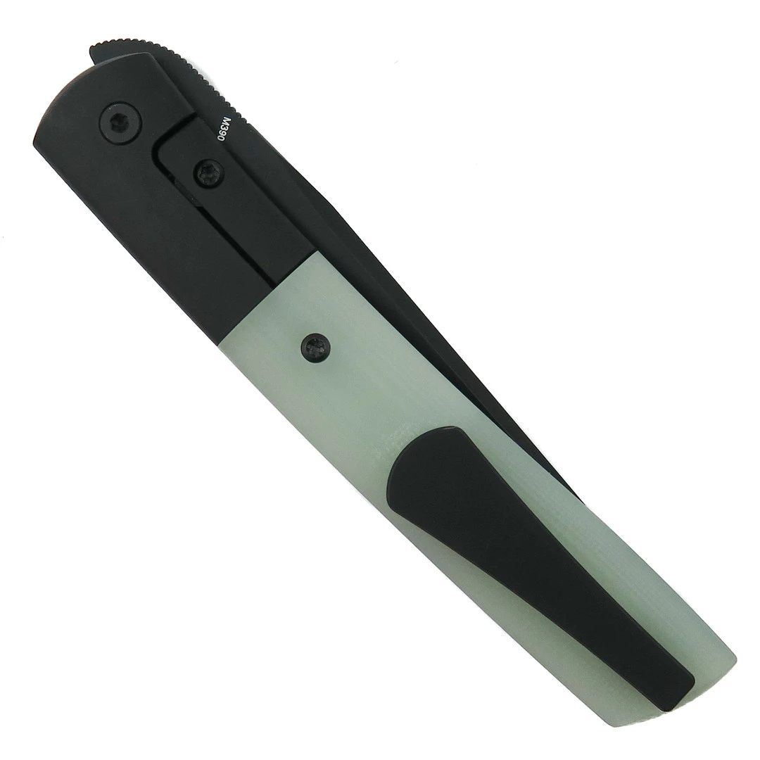 Boker Plus Exclusive Premium Urban Trapper Jade Flipper Knife, Black M390 Blade 2 Boker Plus Exclusive Premium Urban Trapper Jade Flipper Knife, Black M390 Blade - Image 2