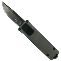 Best Seller 19 Boker Plus Slate Gray USB OTF Auto Knife, Black Stonewash D2 Blade