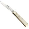 Boker Traditional Series 2.0 Smooth White Bone Trapper Knife, D2 Satin Blades