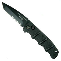 Best Seller 7 Boker Kalashnikov Tanto Auto Knife, AUS-8 Black Combo Blade