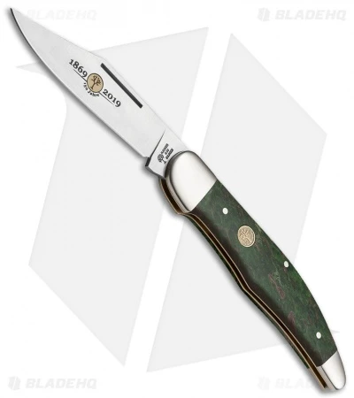 Boker 20-20 150th Anniversary Series Pocket Knife 5.25" Green Wood 116014 1 Boker 20-20 150th Anniversary Series Pocket Knife 5.25" Green Wood 116014