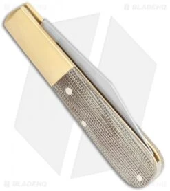 Boker Barlow Expedition 3.25" Traditional Pocket Knife Green Micarta Brass -Boker Sales Store Boker Barlow Expedition 112941 BHQ 118351 jr side