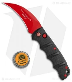 Boker Black Widow Hawkbill Kalashnikov Automatic Knife Black (3.25" Red) -Boker Sales Store Boker Black Widow Hawkbill Kalashnikov Auto Black Red 01KALS70NSOI BHQ 103274 jr bottlecap
