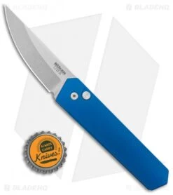 Boker Burnley Kwaiken Compact Automatic Knife Blue (3" Stonewash) Pro-Tech -Boker Sales Store Boker Burnley Kwaiken Compact Auto Blue SW 01BO213SOI BHQ 124594 jr bottlecap