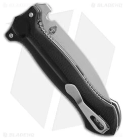 Boker Cheus Dagger Liner Lock Knife Black G-10 (3.5" Satin) -Boker Sales Store Boker Cheus Dagger Liner Lock Knife Black G 10 3in Satin BHQ 202624 td side large