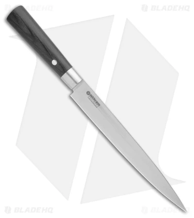 Boker Damascus Black 9" Carving Kitchen Knife Pakka Wood 2 Boker Damascus Black 9" Carving Kitchen Knife Pakka Wood - Image 2