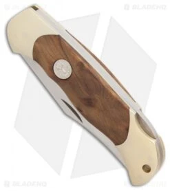 Boker Junior Scout Lockback Knife Thuja Wood (2.6" Satin) 111920 -Boker Sales Store Boker Junior Scout Thuja Wood Satin BHQ 86582 er spine