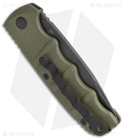 Boker Kalashnikov Drop Point Automatic Knife OD Green (3.25" Smokewash) -Boker Sales Store Boker Kalashnikov Auto OD Green D2 Smokewash BHQ 144761 jr side