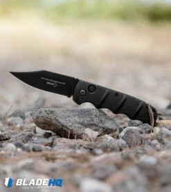 Boker Kalashnikov Bowie Automatic Knife Black (3.25" Black D2) -Boker Sales Store Boker Kalashnikov Bowie Auto Black Black 01KALS76BN BHQ 17111 jr lifestyle