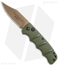 Boker Desert Warrior Kalashnikov BowieAutomatic Knife OD Green (D2 Copper)