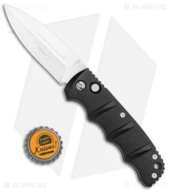 Boker Kalashnikov Dagger Automatic Knife Black (3.25" Satin D2) -Boker Sales Store Boker Kalashnikov Dagger Black Satin BHQ 9485 or BHQ 110509 jr bottlecap large