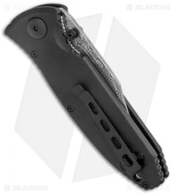 Boker Kalashnikov AK-47 Barrels Liner Lock Knife (3.9" Damascus) -Boker Sales Store Boker Kalashnikov LL Black Wood Damascus 11KAL48DAM BHQ 121103 jr side