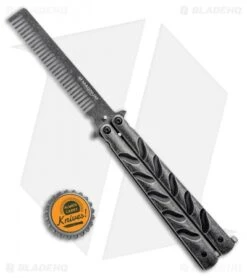 Boker Magnum Balicomb Butterfly Trainer Black Stonewash (3.88" Comb) -Boker Sales Store Boker Magnum Balicomb Butterfly Trainer Comb BHQ 94433 ns bottlecap
