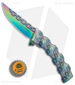 Boker Magnum Chained Rainbow Spring Assisted Knife (3.375" Spectrum) 01MB635 -Boker Sales Store Boker Magnum Chained Rainbow BHQ 80865 er bottlecap