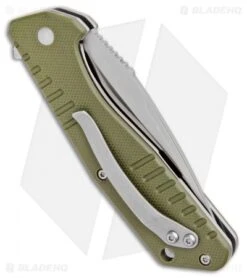 Boker Magnum Coccodrillo Vero Liner Lock Knife OD Green G10 (3.125" Satin) 6 Boker Magnum Coccodrillo Vero Liner Lock Knife OD Green G10 (3.125" Satin) -Boker Sales Store Boker Magnum Coccodrillo Vero LL OD Green G 10 Satin 01MB725 BHQ 98578 jr side