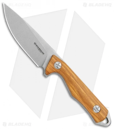 Boker Magnum Hking Companion Fixed Blade Knife Olive Wood (3.75" SW) 1 Boker Magnum Hking Companion Fixed Blade Knife Olive Wood (3.75" SW)