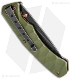 Boker Magnum Iguanodon Liner Lock Knife OD Green G-10 (3.3" Black SW) 01SC072 -Boker Sales Store Boker Magnum Iguanodon LL OD Green G 10 Black SW 01SC072 BHQ 118403 jr side