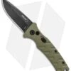 Boker Mini Strike Automatic Knife OD Green Aluminum (2.6" Smokewash D2)