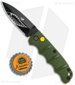 Boker Mini Warhawk Kalashnikov Dagger Automatic Knife Green (2.5" Black D2) -Boker Sales Store Boker Mini Warhawk Kalashnikov Auto Dagger Green Black BHQ 113923 jr bottlecap