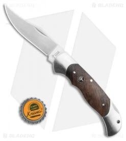 Boker Optima Folding Lockback Knife Walnut Set 1 (3.6" Satin) 113113 -Boker Sales Store Boker Optima Folding Lockback Knife Walnut Set 1 3.6in Satin 113113 BHQ 111595 LS bottlecap 1