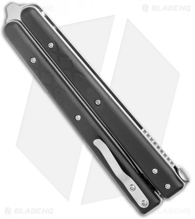 Boker Plus Balisong Tactical Large Butterfly Knife Black G-10 (4.2" Satin) 3 Boker Plus Balisong Tactical Large Butterfly Knife Black G-10 (4.2" Satin) - Image 3