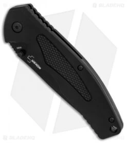 Boker Plus Gemini NGA Spring Assisted Knife Black Polymer (3.18" Black Serr) -Boker Sales Store Boker Plus Gemini NGA Black black serr BHQ 80765 er spine