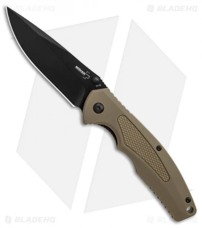 Boker Plus Gemini NGA Spring Assisted Knife Coyote (3.5" Black) 01BO501 1 Boker Plus Gemini NGA Spring Assisted Knife Coyote (3.5" Black) 01BO501