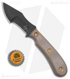Boker Plus Micro Tracker Fixed Blade Knife Brown Micarta (3.3" Black) 02BO076 -Boker Sales Store Boker Plus Micro Tracker FBK Brown Micarta 3in Black BHQ 146734 td size