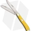 Boker Plus Mini Trapper Pocket Knife Yellow (3.125" Satin) 01BO294Y