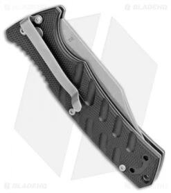 Boker Plus Strike Bowie Automatic Knife Black (3.25" Stonewash D2) -Boker Sales Store Boker Plus Strike Bowie Auto Black SW 01BO429NSOI BHQ 97034 jr side