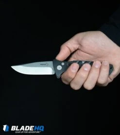 Boker Plus Strike Tanto Automatic Coyote Brown (3.25" Black SW Serr) 01BO425N 15 Boker Plus Strike Tanto Automatic Coyote Brown (3.25" Black SW Serr) 01BO425N -Boker Sales Store Boker Plus Strike Drop Point Automatic Knife Stonewash 01BO400N BHQ 32040 kp in hand web 1