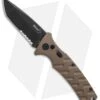 Boker Plus Strike Tanto Automatic Coyote Brown (3.25" Black SW Serr) 01BO461