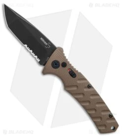 Boker Plus Strike Tanto Automatic Coyote Brown (3.25" Black SW Serr) 01BO461