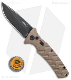 Boker Plus Strike Drop Point Automatic Knife Coyote Brown (3.25" Black SW) -Boker Sales Store Boker Plus Strike drop point coyote brown black sw BHQ 67882 er bottlecap jr