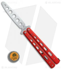 Boker Plus Balisong Trainer Butterfly Knife Red G-10 (4" Satin) 01BO712 -Boker Sales Store Boker Plus balisong trainer red G10 satin BHQ 76461 er bottlecap