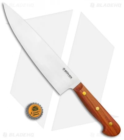 Boker Cottage-Craft 8.75" Chef's Kitchen Knife Plum Wood 3 Boker Cottage-Craft 8.75" Chef's Kitchen Knife Plum Wood - Image 3