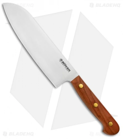 Boker Cottage-Craft 6.75" Santoku Kitchen Knife Plum Wood -Boker Sales Store Boker Solingen Wasser Kraft Small Chefs Knife BHQ 113925 jr