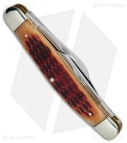 Boker Stockman Knife 4" Brown Jigged Bone 110726 -Boker Sales Store Boker Stockman 4in Brown Jigged Bone BO110726 BHQ 40070 jr side