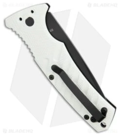 Boker Strike Drop Point Automatic Knife Imperial White (3.25" D2 Black) -Boker Sales Store Boker Strike Automatic Knife Imperial White D2 Black BHQ 195740 kr side large