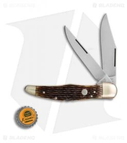 Boker Tree Brand L.E. Trapper Double Lockback Pocket Knife 5.25" Honeycomb Bone -Boker Sales Store Boker Tree Brand LE Trapper double honeycomb bone BHQ 78490 er bottlecap