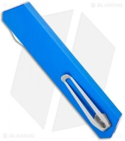 Boker USA Kwaiken OTF Automatic Knife Blue Aluminum (3.4" Satin) 06EX550 6 Boker USA Kwaiken OTF Automatic Knife Blue Aluminum (3.4" Satin) 06EX550 -Boker Sales Store Boker USA Kwaiken OTF Auto Blue Aluminum SW 06EX550 BHQ 115742 jr side