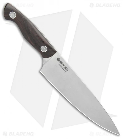 Boker Vox Saga 7.75" Chef's Kitchen Knife Grenadill Wood 2 Boker Vox Saga 7.75" Chef's Kitchen Knife Grenadill Wood - Image 2