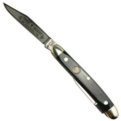 Boker Classic Smooth Grey Bone Pen Knife, Satin Blades [Exclusive]