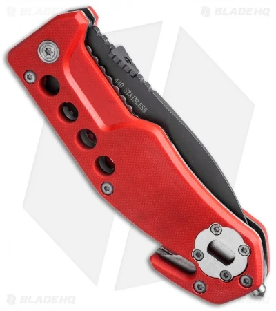 Boker Magnum Firefighter Liner Lock Knife Red G-10 (3.5" Gray) 01SC172 2 Boker Magnum Firefighter Liner Lock Knife Red G-10 (3.5" Gray) 01SC172 - Image 2