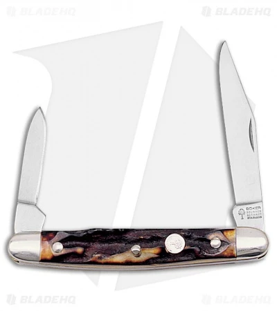 Boker Pen Pocket Knife 2.75" Stag Horn 118288HH 1 Boker Pen Pocket Knife 2.75" Stag Horn 118288HH