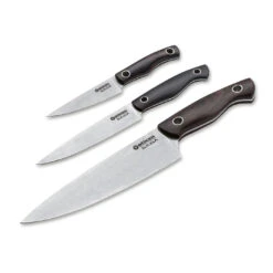 Boker Saga 3-Pc Knife Set - Grenadill Wood