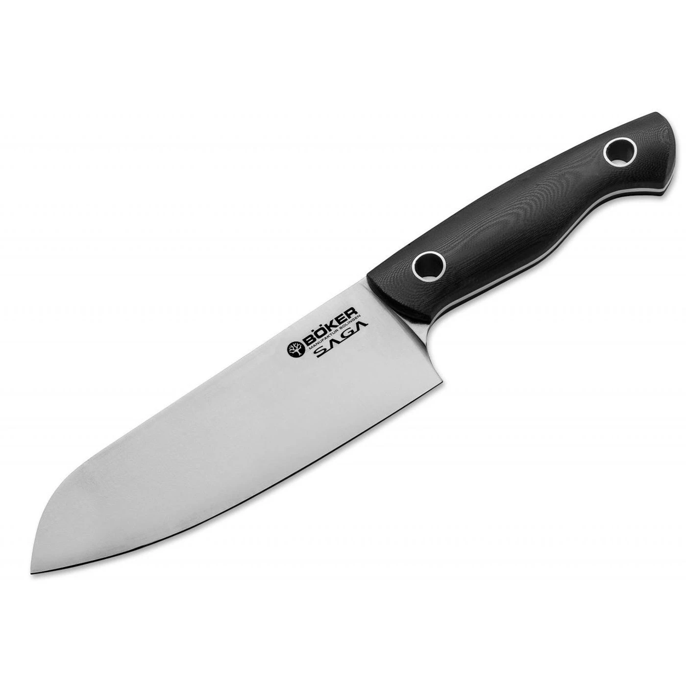 Boker Saga 6.3" Santoku Knife - G10 Satin 1 Boker Saga 6.3" Santoku Knife - G10 Satin