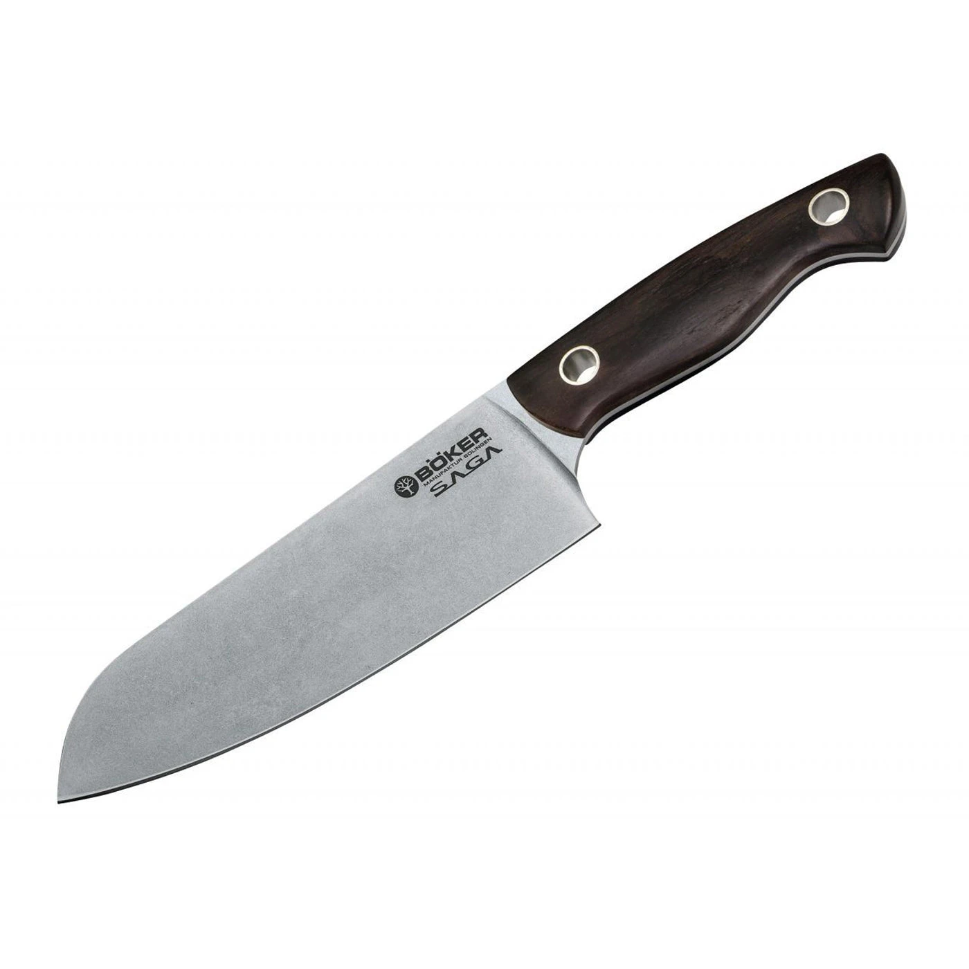 Boker Saga 6.3" Santoku Knife - Grenadill Wood 1 Boker Saga 6.3" Santoku Knife - Grenadill Wood